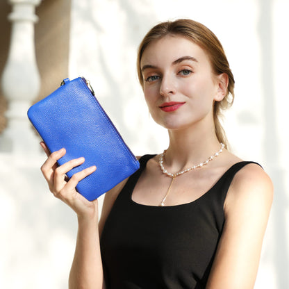 befen Genuine Leather Wristlet Clutch RFID Blocking Bag Cell Phone Wallet Purse Wristlet Wallet Purses and Handbags for Women