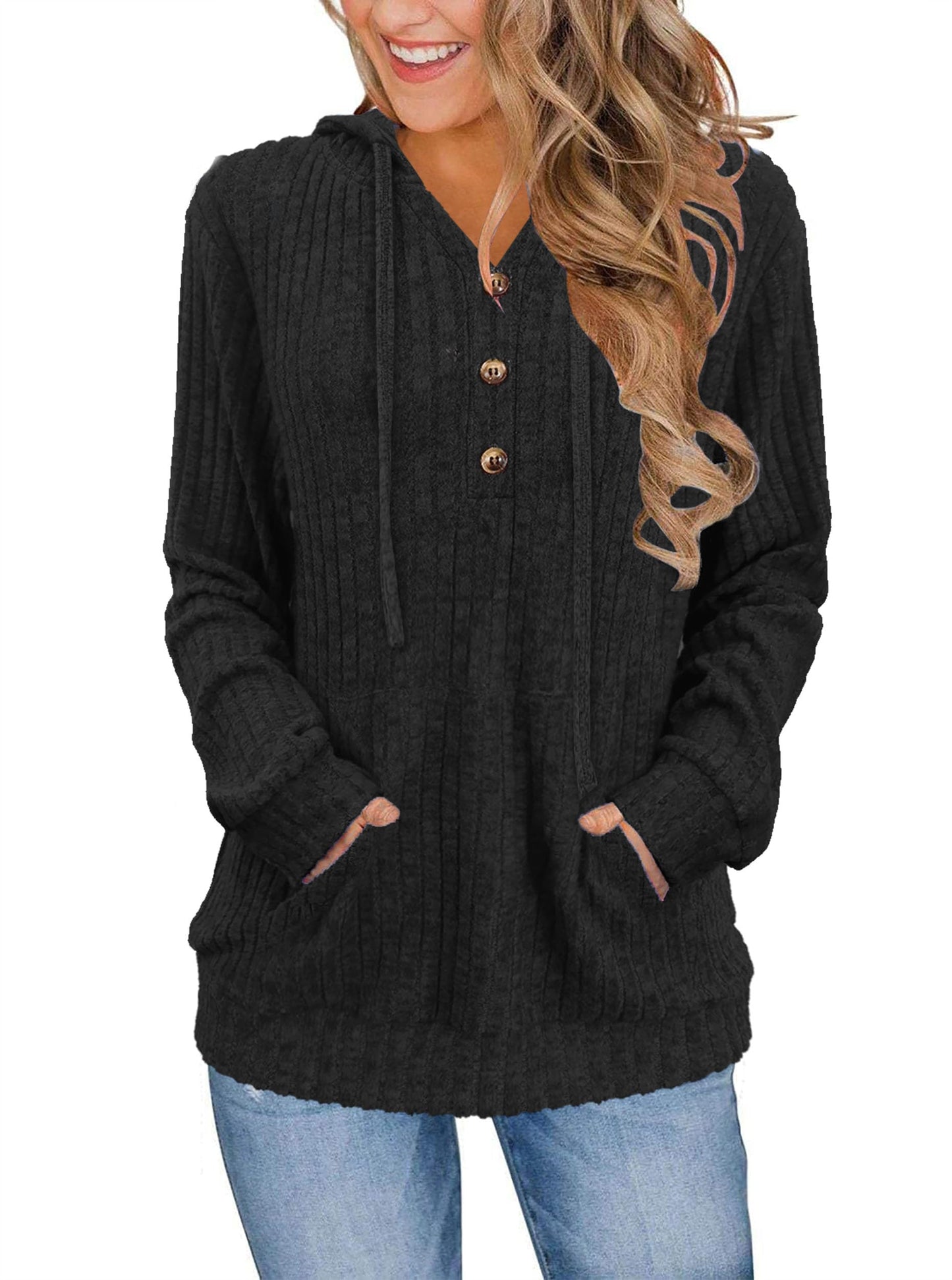 Womens Sweaters Fashion Hoodies Long Sleeve Tops Casual Sweatshirts Fall Outfits Pullover Winter Clothes 2025