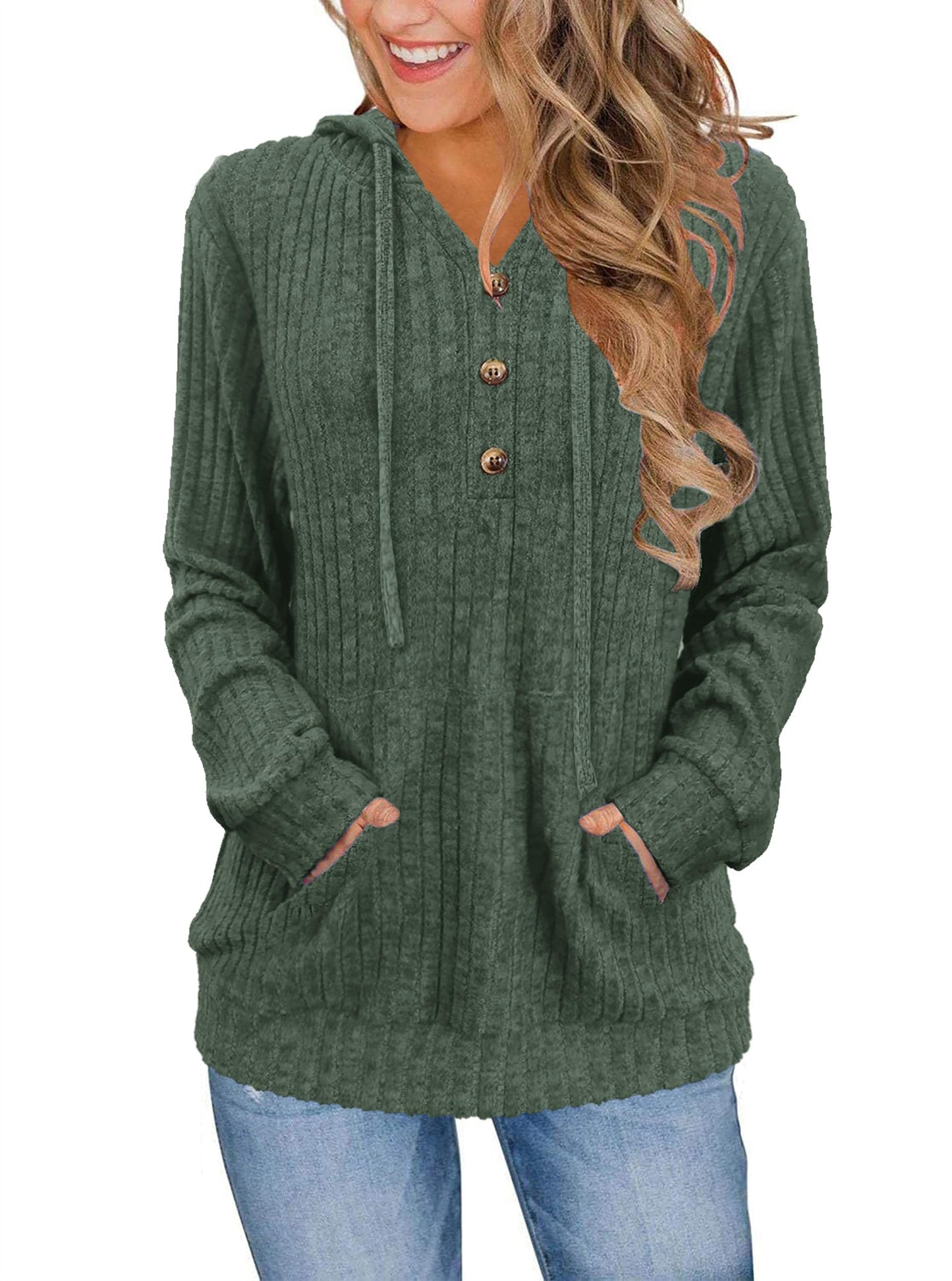 Womens Sweaters Fashion Hoodies Long Sleeve Tops Casual Sweatshirts Fall Outfits Pullover Winter Clothes 2025