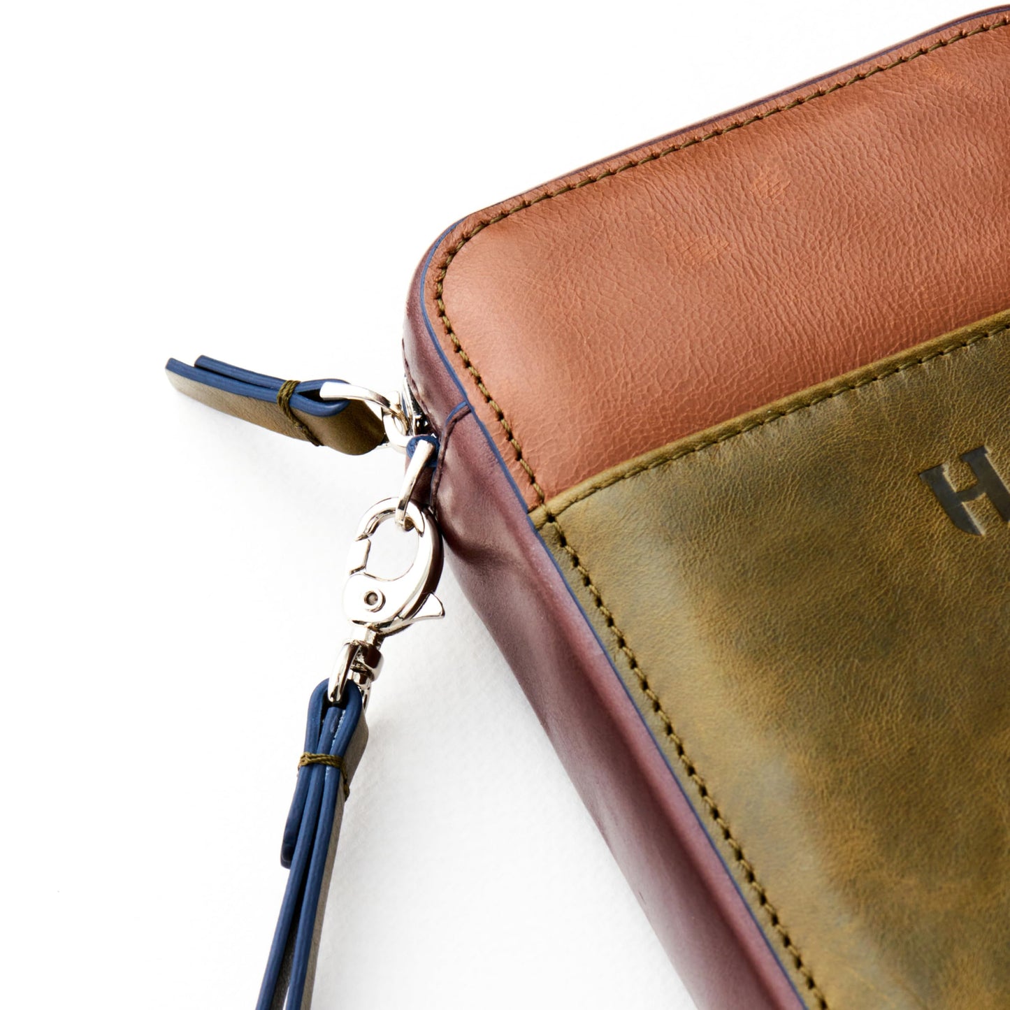 Wristlet for Men & Women, Full-Grain Leather Clutch Bag, RFID Protection, Zipper Pocket, Handcrafted, Gift Box & Pouch
