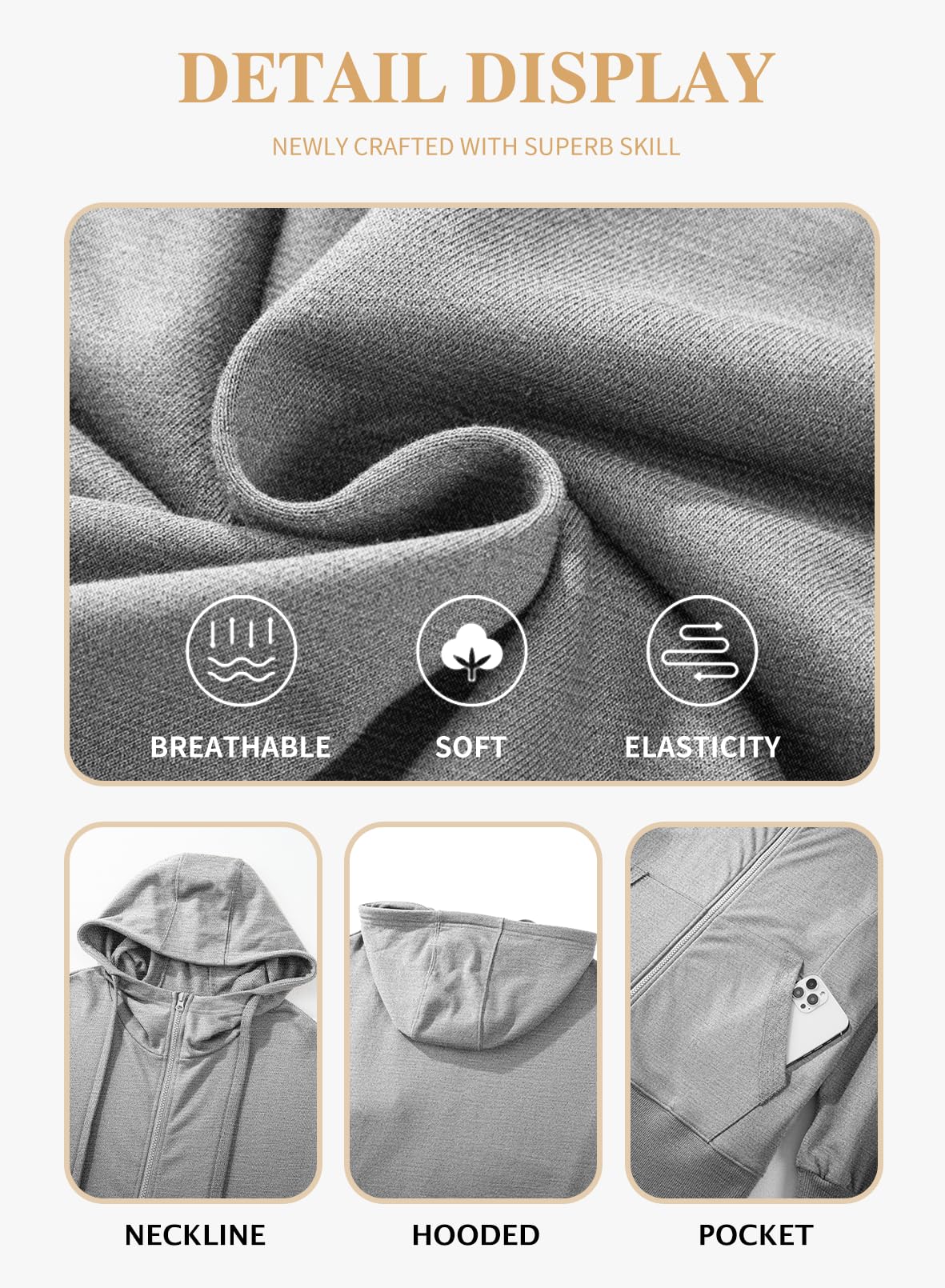 Eytino Women Plus Size Sweatshirts Long Sleeve Zip Up Oversized Casual Hoodies Jackets 2025 Fashion Fall Outfits(1X-5X)