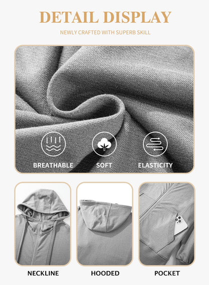 Eytino Women Plus Size Sweatshirts Long Sleeve Zip Up Oversized Casual Hoodies Jackets 2025 Fashion Fall Outfits(1X-5X)