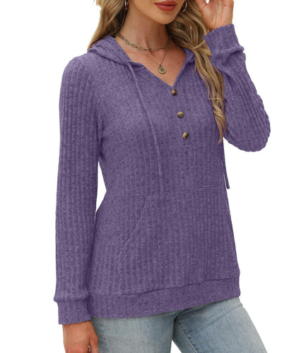 Womens Sweaters Fashion Hoodies Long Sleeve Tops Casual Sweatshirts Fall Outfits Pullover Winter Clothes 2025