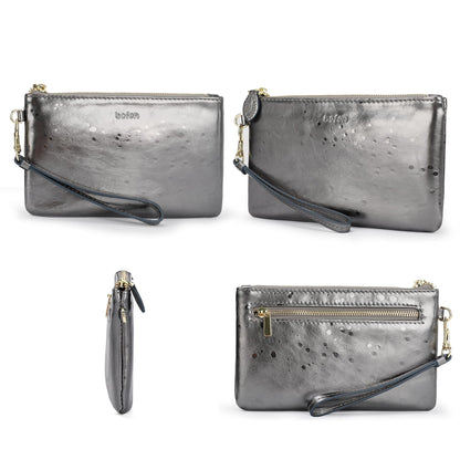 befen Genuine Leather Wristlet Clutch RFID Blocking Bag Cell Phone Wallet Purse Wristlet Wallet Purses and Handbags for Women