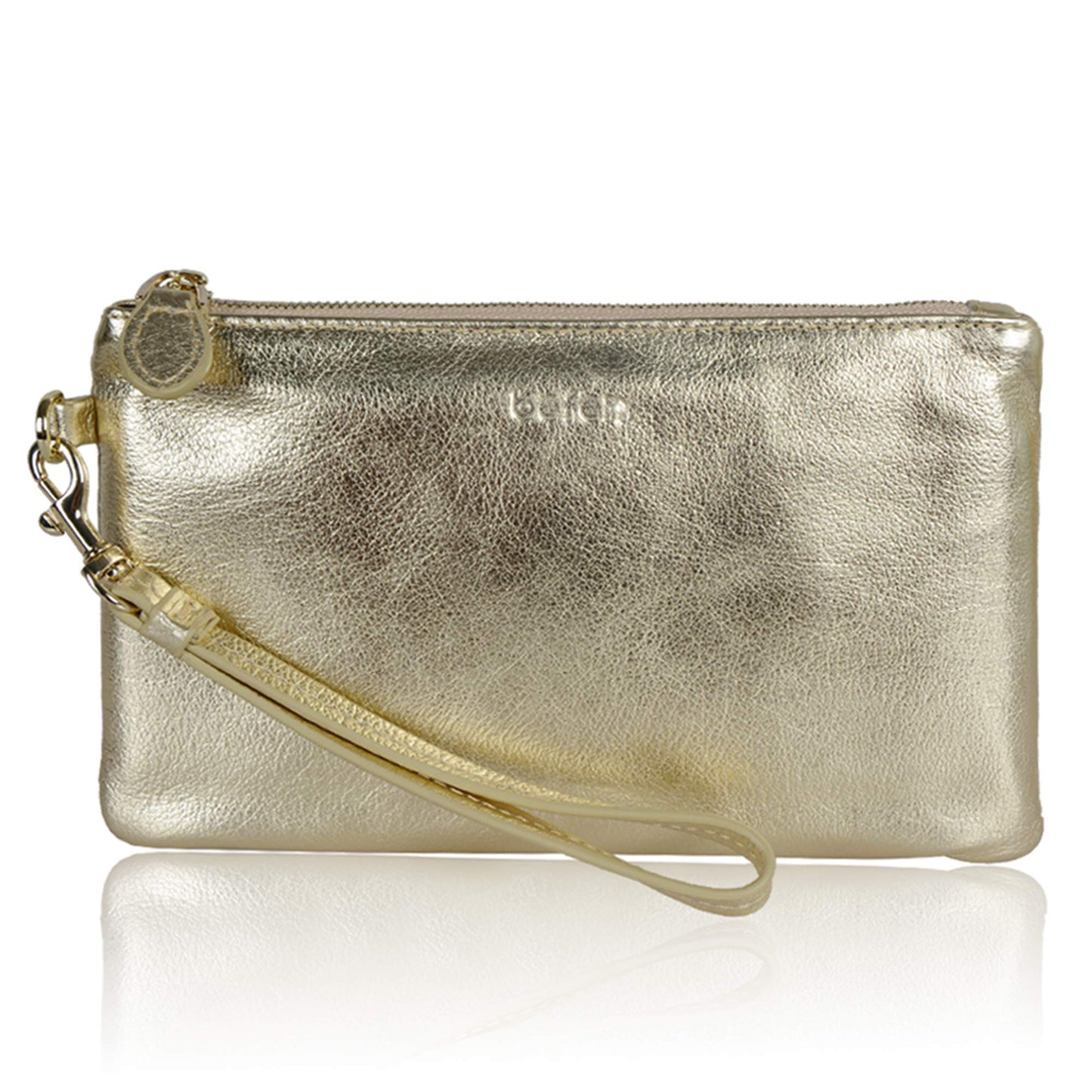 befen Genuine Leather Wristlet Clutch RFID Blocking Bag Cell Phone Wallet Purse Wristlet Wallet Purses and Handbags for Women