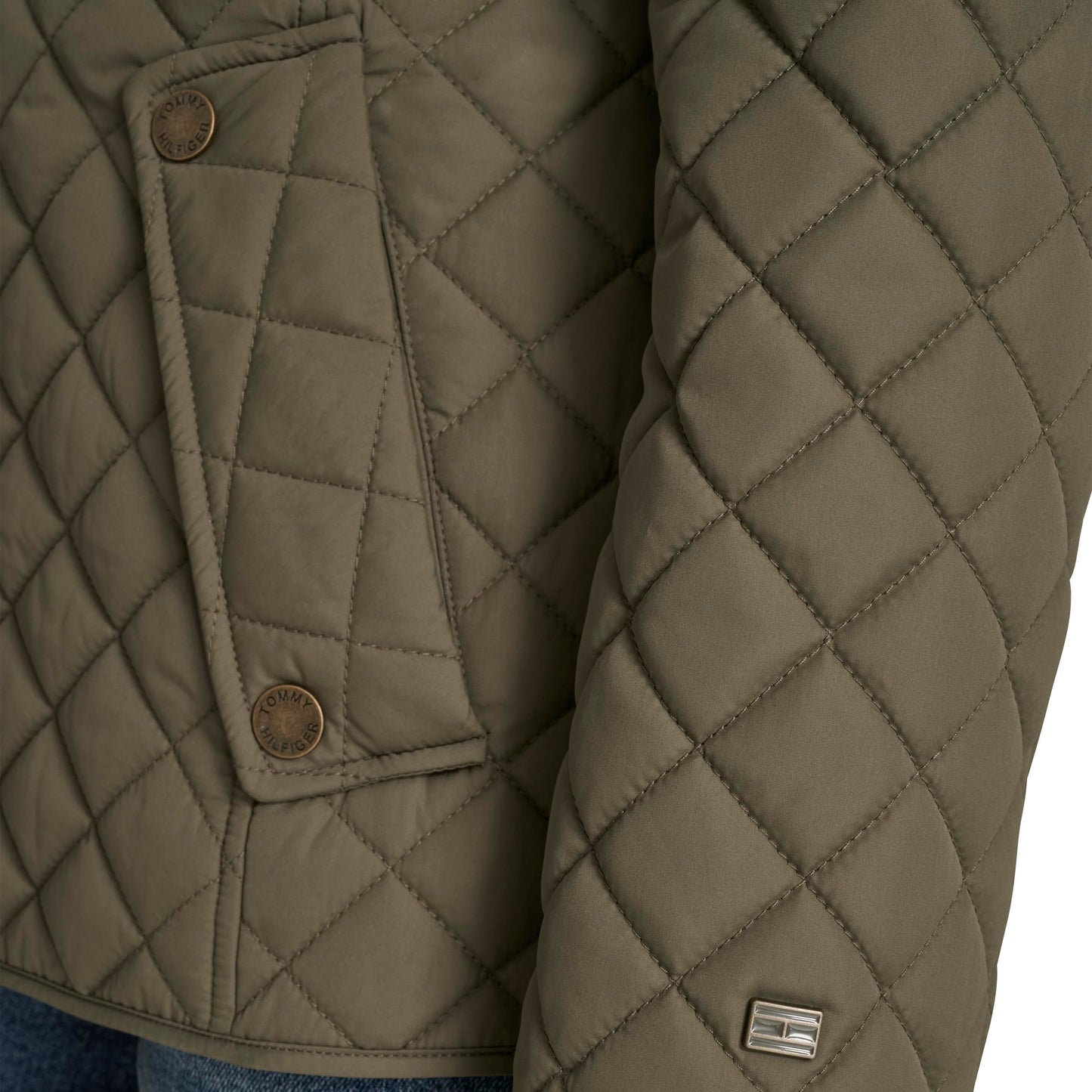 Tommy Hilfiger Women's Zip Up Long Sleeve Quilted Jacket