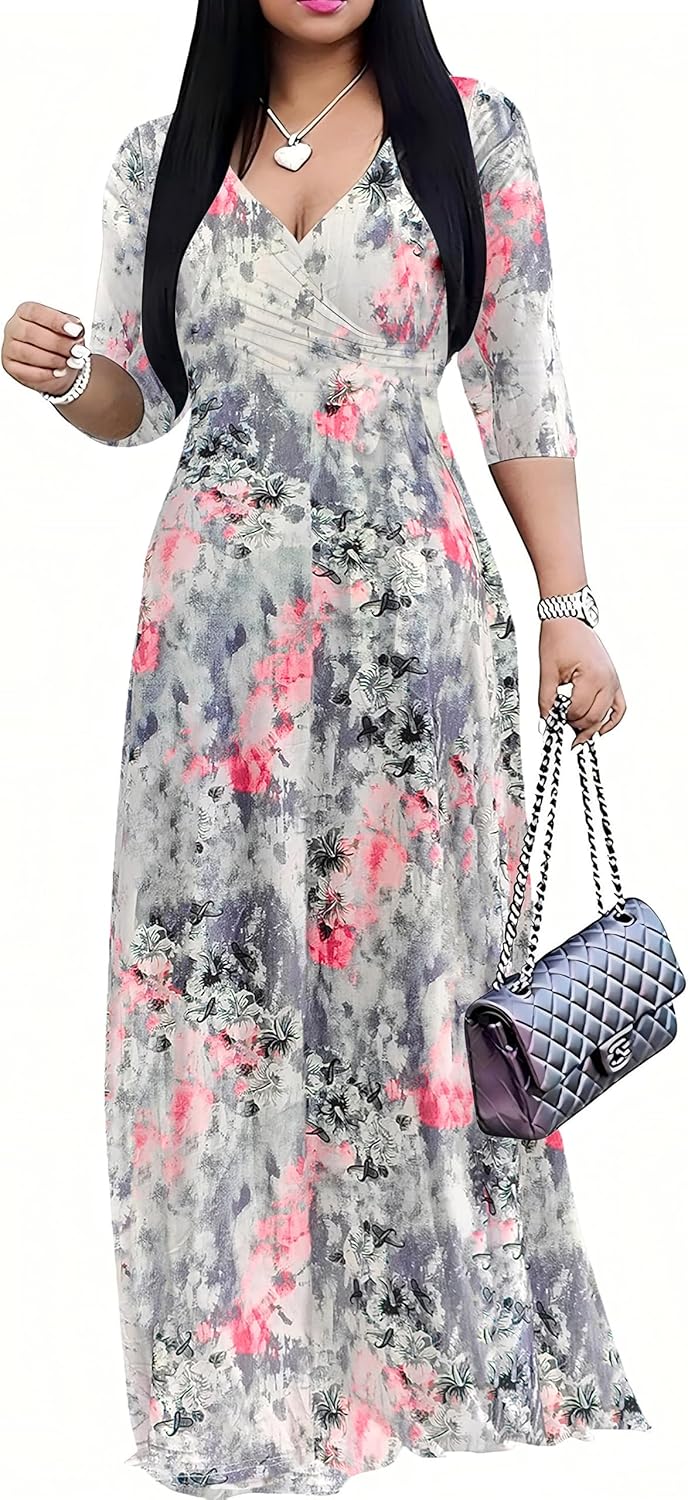 pnpednde Women's Casual Sexy V Neck 3/4 Sleeves Club wear Party Outfits