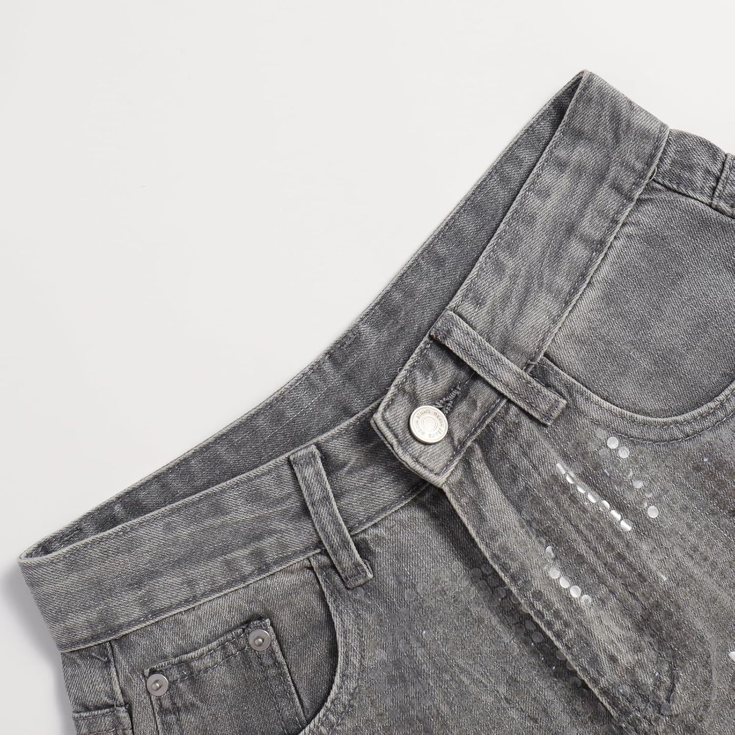 Women's High-Waisted Straight Pants Loose Stretch Lightweight Belly Fashion Jeans