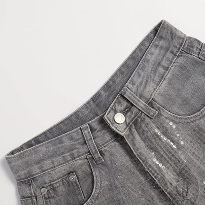 Women's High-Waisted Straight Pants Loose Stretch Lightweight Belly Fashion Jeans