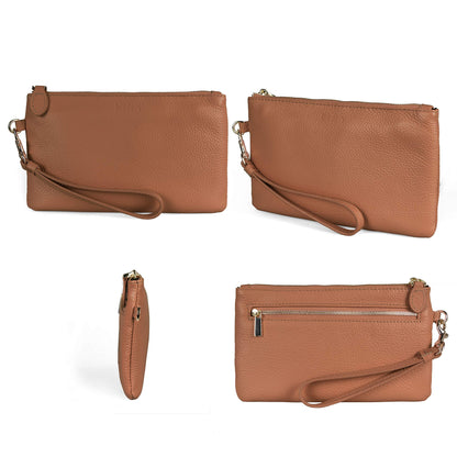 befen Genuine Leather Wristlet Clutch RFID Blocking Bag Cell Phone Wallet Purse Wristlet Wallet Purses and Handbags for Women
