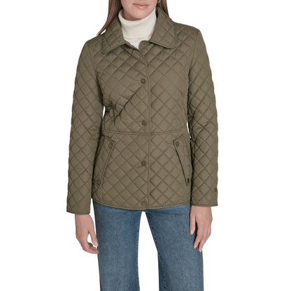 Tommy Hilfiger Women's Zip Up Long Sleeve Quilted Jacket