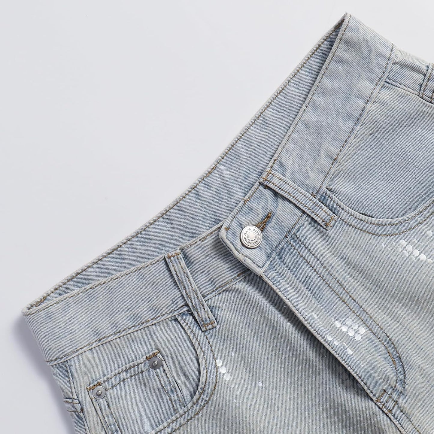Women's High-Waisted Straight Pants Loose Stretch Lightweight Belly Fashion Jeans