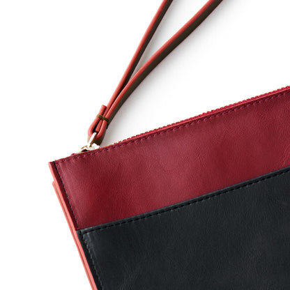 Wristlet for Women and Men, Full-Grain Leather Clutch with Zip Closure & RFID Blocking