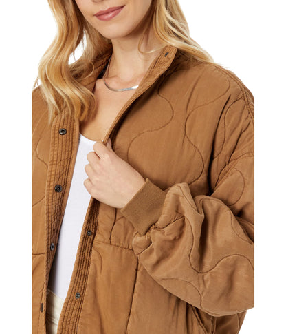 [BLANKNYC] Womens Luxury Clothing Tencel Drop Shoulder Quilted Jacket