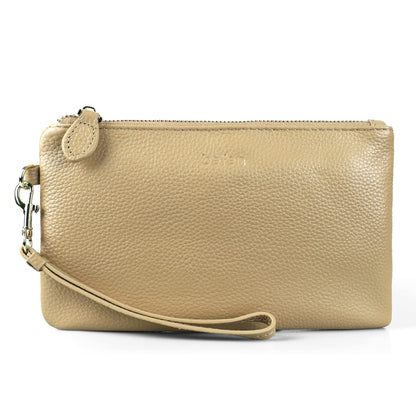 befen Genuine Leather Wristlet Clutch RFID Blocking Bag Cell Phone Wallet Purse Wristlet Wallet Purses and Handbags for Women