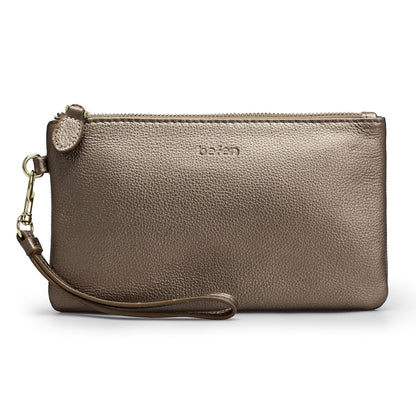 befen Genuine Leather Wristlet Clutch RFID Blocking Bag Cell Phone Wallet Purse Wristlet Wallet Purses and Handbags for Women