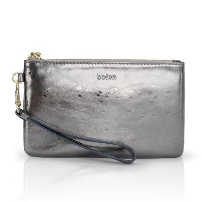 befen Genuine Leather Wristlet Clutch RFID Blocking Bag Cell Phone Wallet Purse Wristlet Wallet Purses and Handbags for Women
