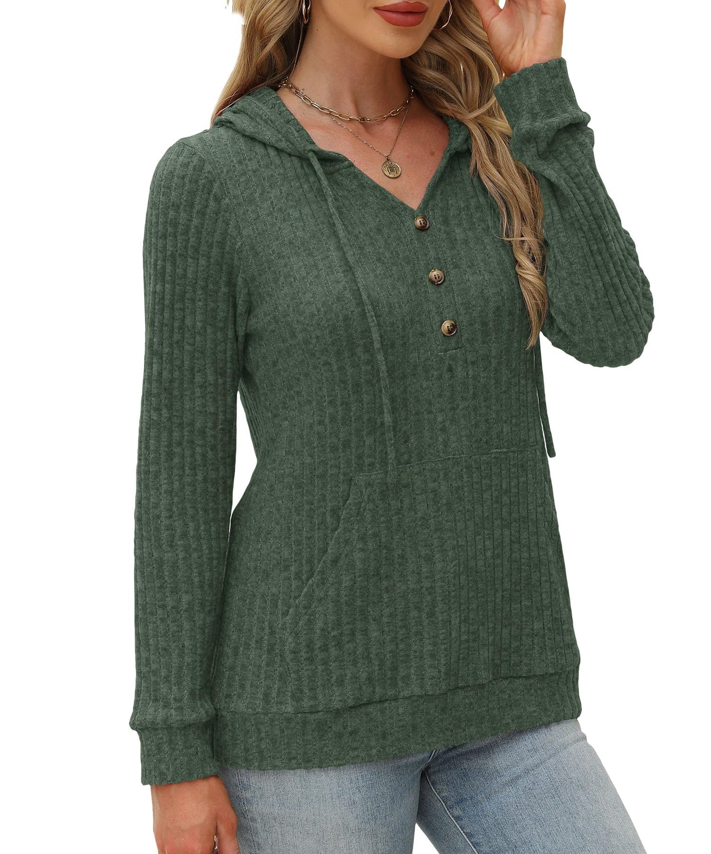 Womens Sweaters Fashion Hoodies Long Sleeve Tops Casual Sweatshirts Fall Outfits Pullover Winter Clothes 2025