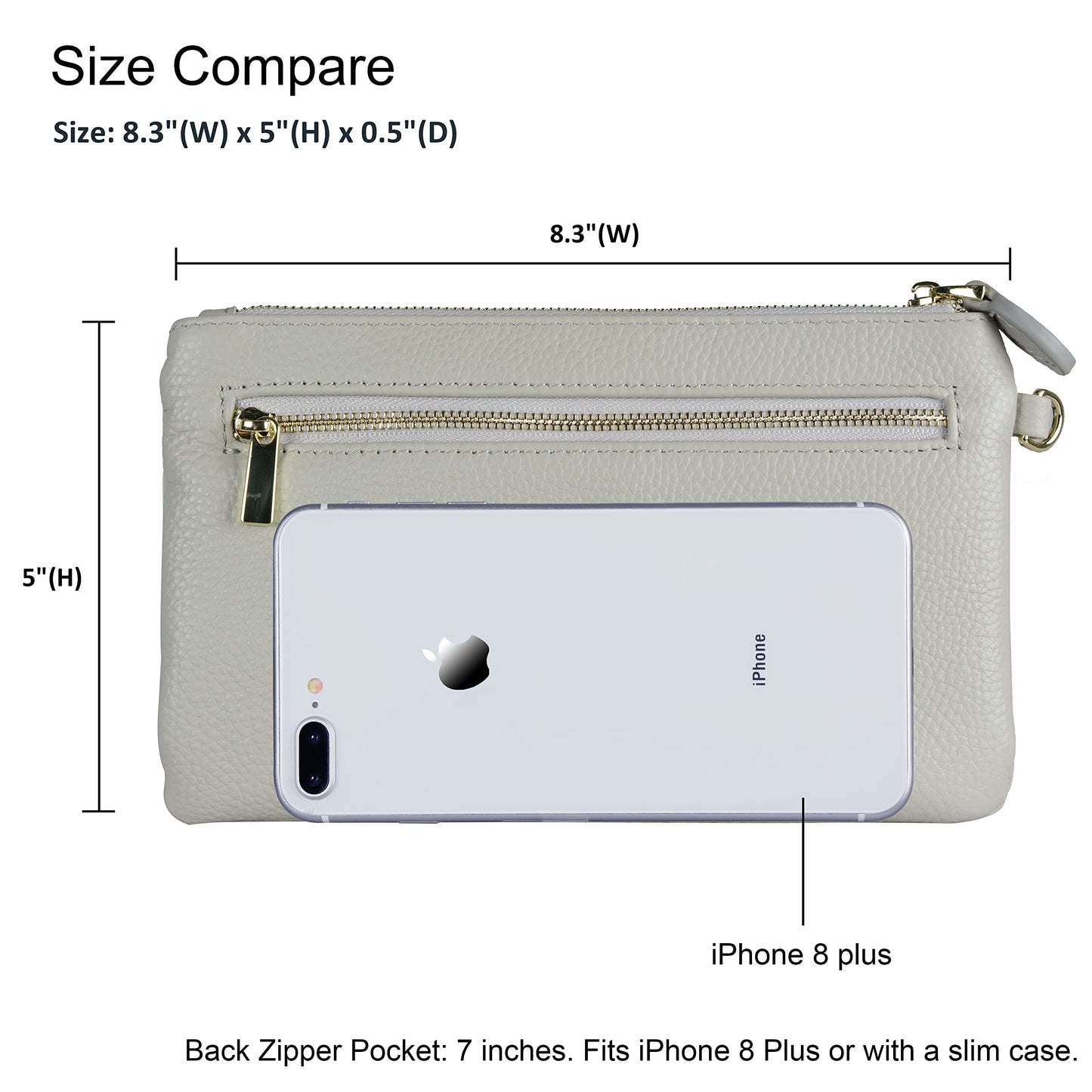 befen Genuine Leather Wristlet Clutch RFID Blocking Bag Cell Phone Wallet Purse Wristlet Wallet Purses and Handbags for Women