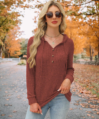 Womens Sweaters Fashion Hoodies Long Sleeve Tops Casual Sweatshirts Fall Outfits Pullover Winter Clothes 2025