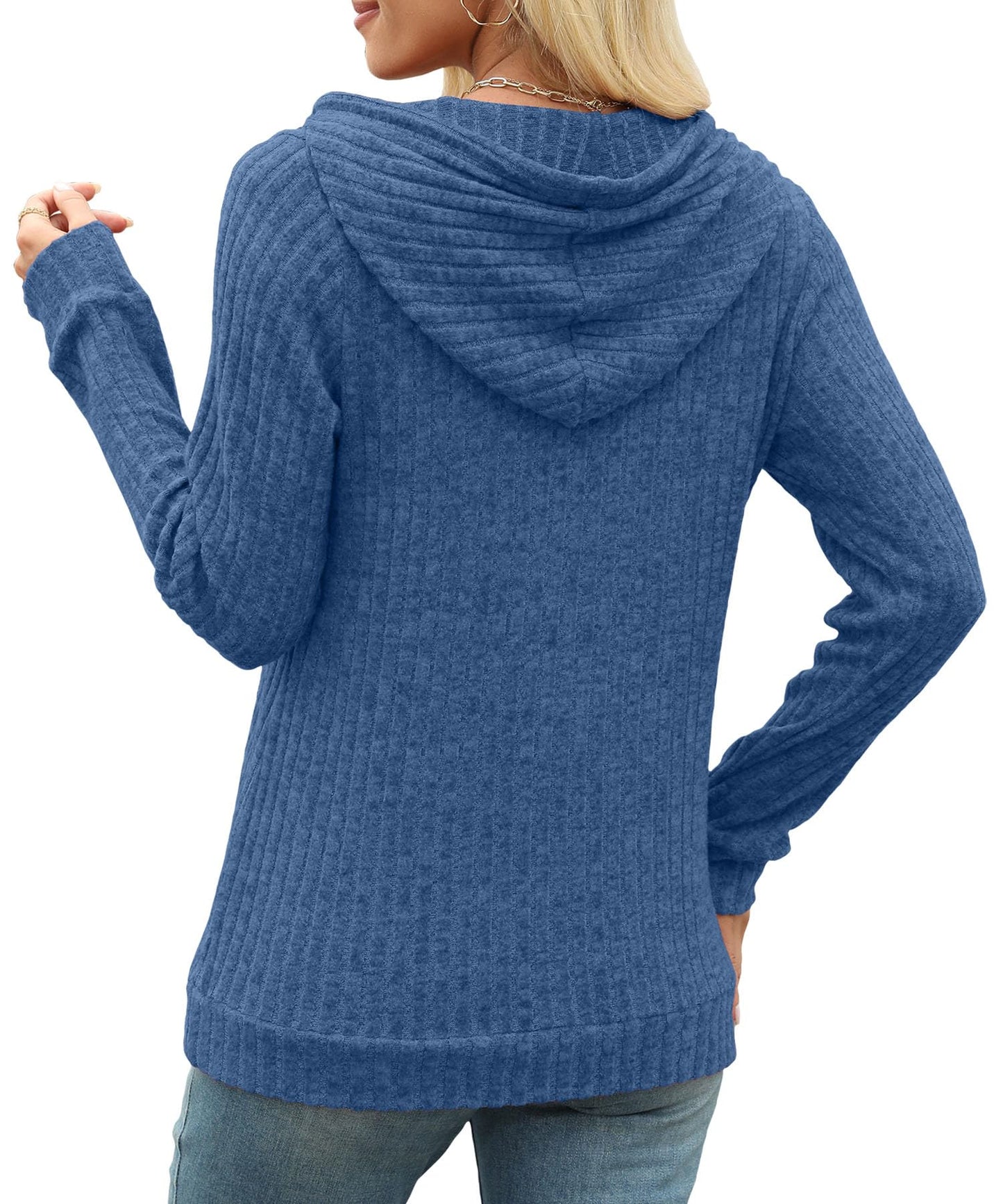 Womens Sweaters Fashion Hoodies Long Sleeve Tops Casual Sweatshirts Fall Outfits Pullover Winter Clothes 2025