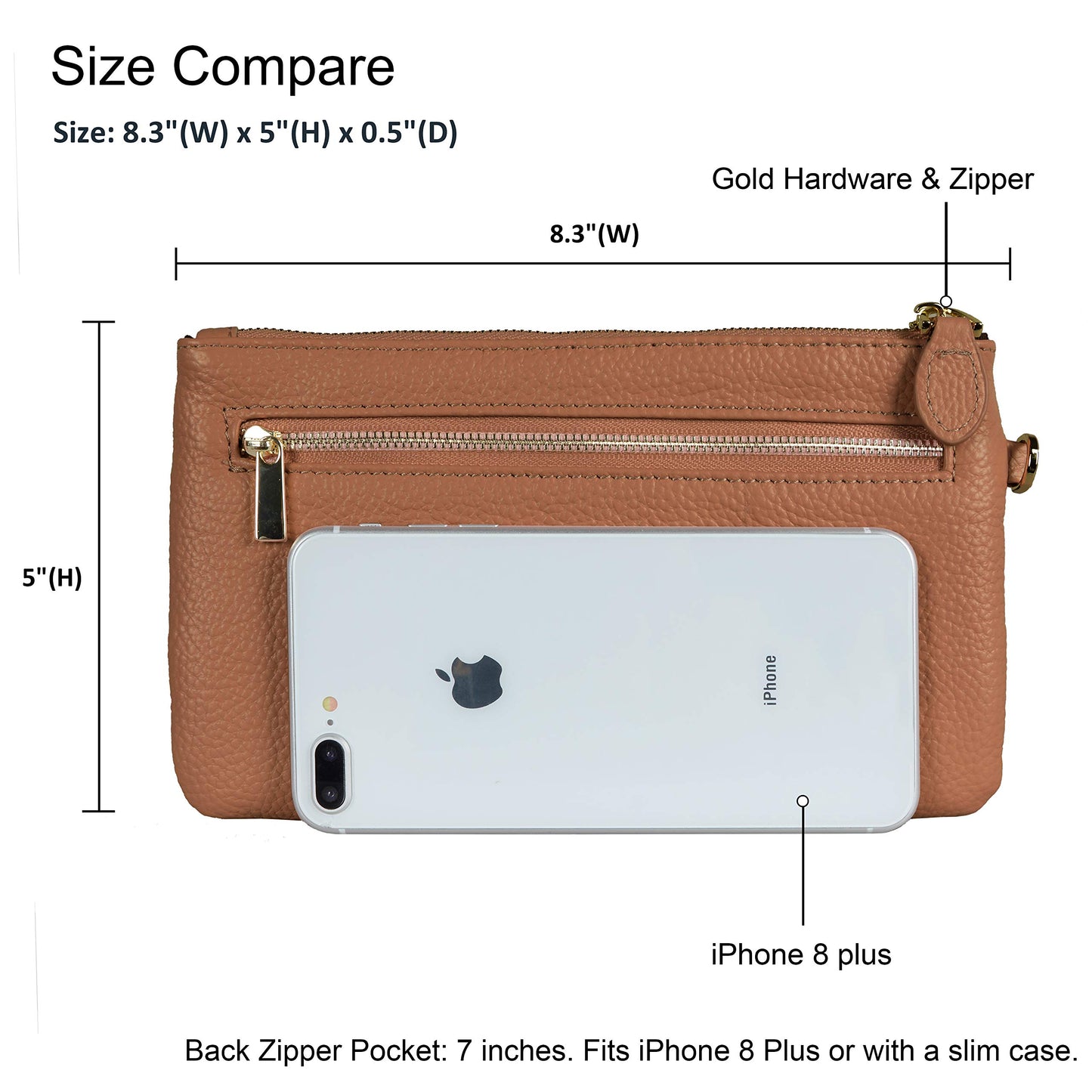 befen Genuine Leather Wristlet Clutch RFID Blocking Bag Cell Phone Wallet Purse Wristlet Wallet Purses and Handbags for Women