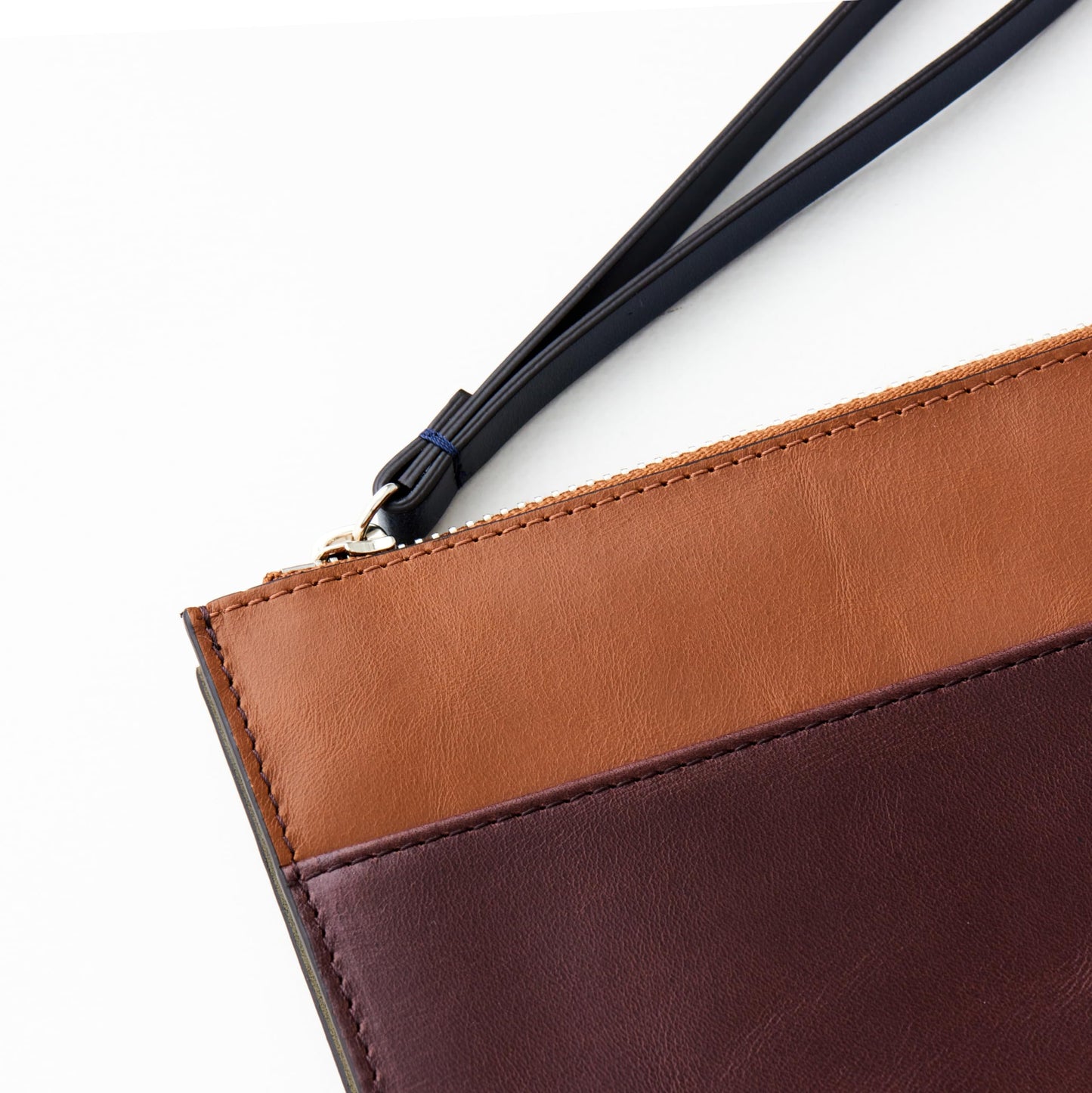 Wristlet for Women and Men, Full-Grain Leather Clutch with Zip Closure & RFID Blocking