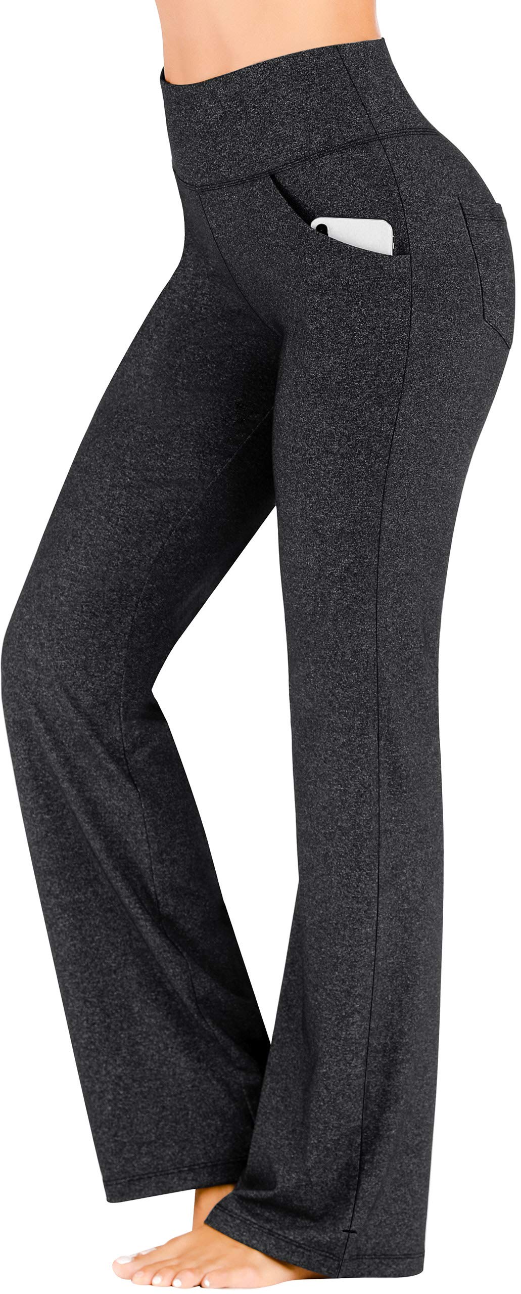 IUGA Yoga Pants Women Wide Leg High Waist Bootcut Workout Flare Leggings Tummy Control Work Dress Pants Women 4 Pockets