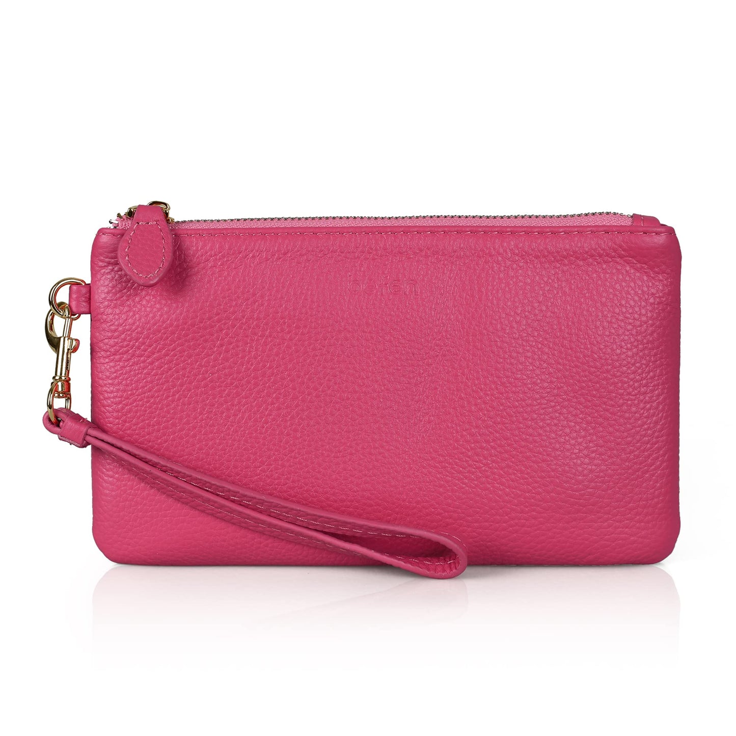 befen Genuine Leather Wristlet Clutch RFID Blocking Bag Cell Phone Wallet Purse Wristlet Wallet Purses and Handbags for Women