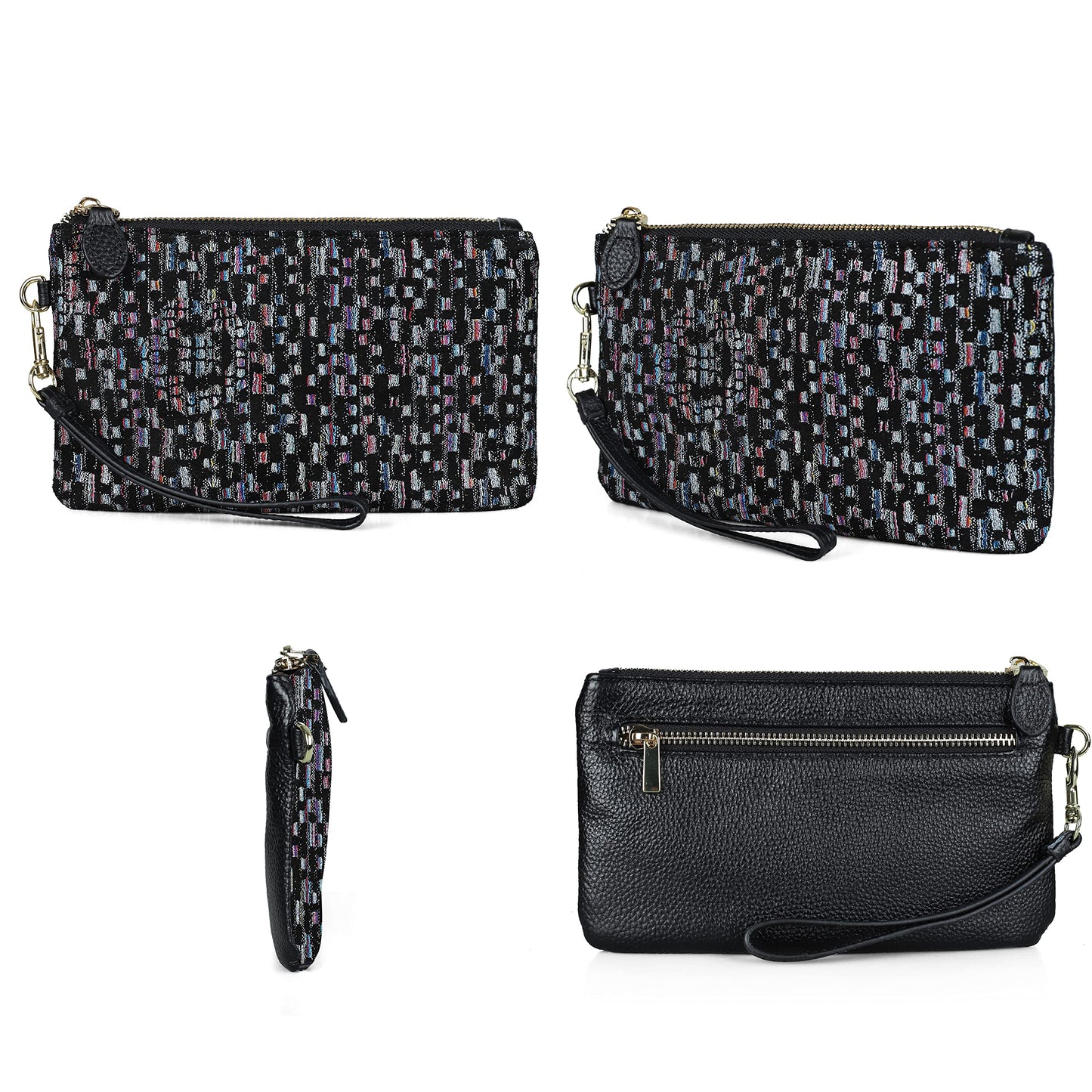 befen Genuine Leather Wristlet Clutch RFID Blocking Bag Cell Phone Wallet Purse Wristlet Wallet Purses and Handbags for Women