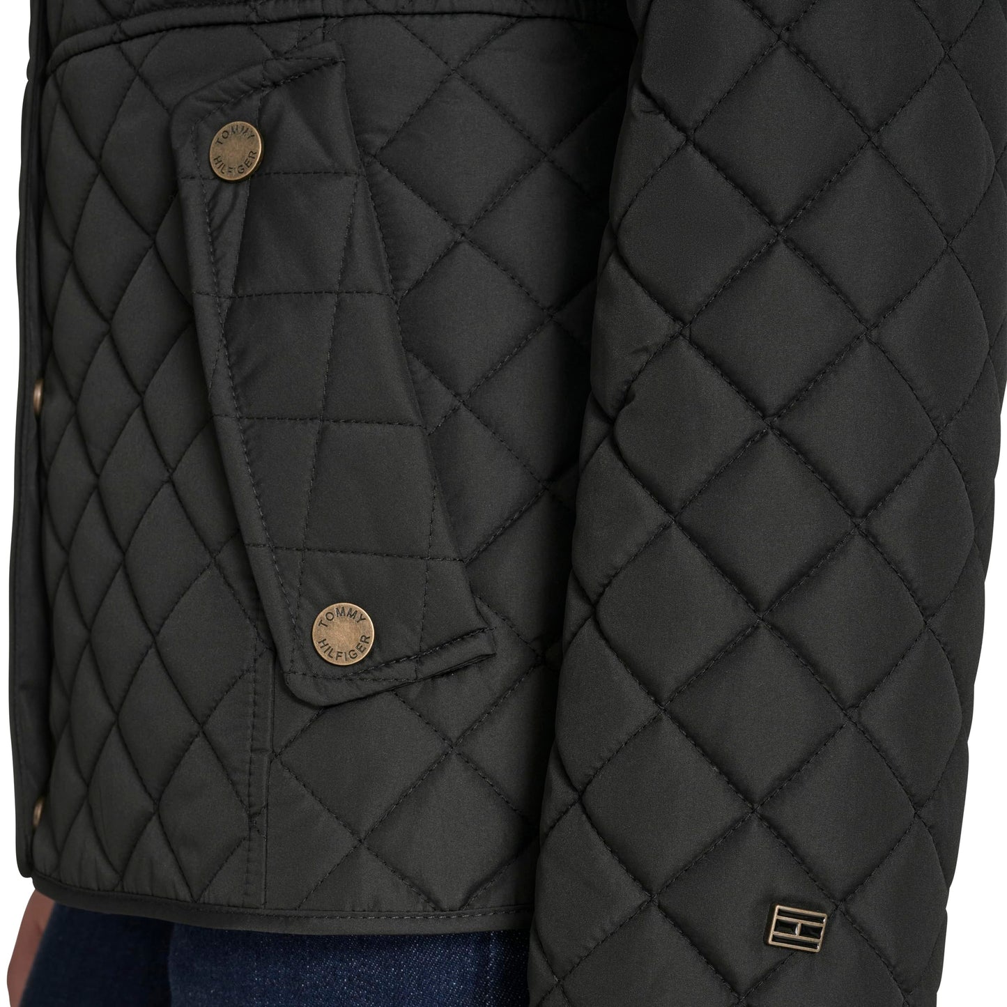 Tommy Hilfiger Women's Zip Up Long Sleeve Quilted Jacket