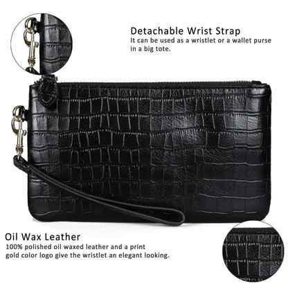 befen Genuine Leather Wristlet Clutch RFID Blocking Bag Cell Phone Wallet Purse Wristlet Wallet Purses and Handbags for Women