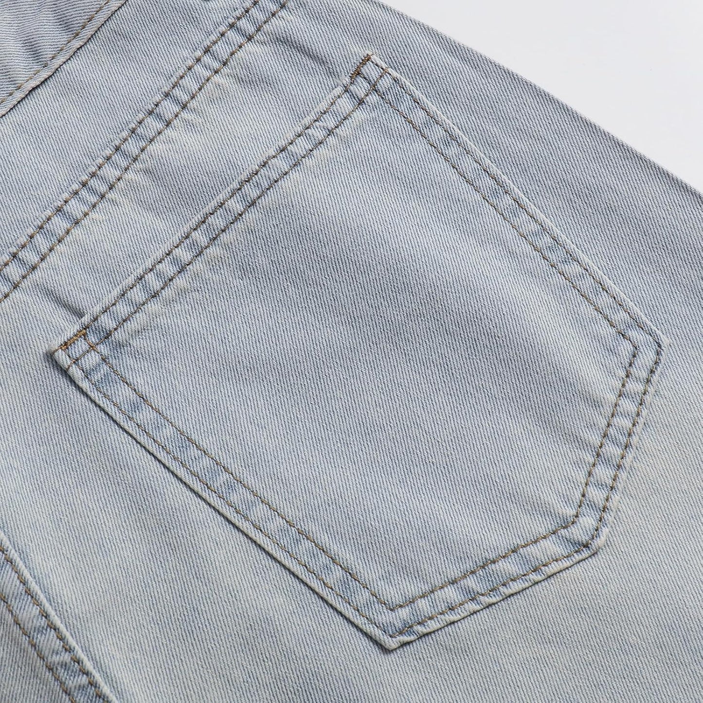 Women's High-Waisted Straight Pants Loose Stretch Lightweight Belly Fashion Jeans