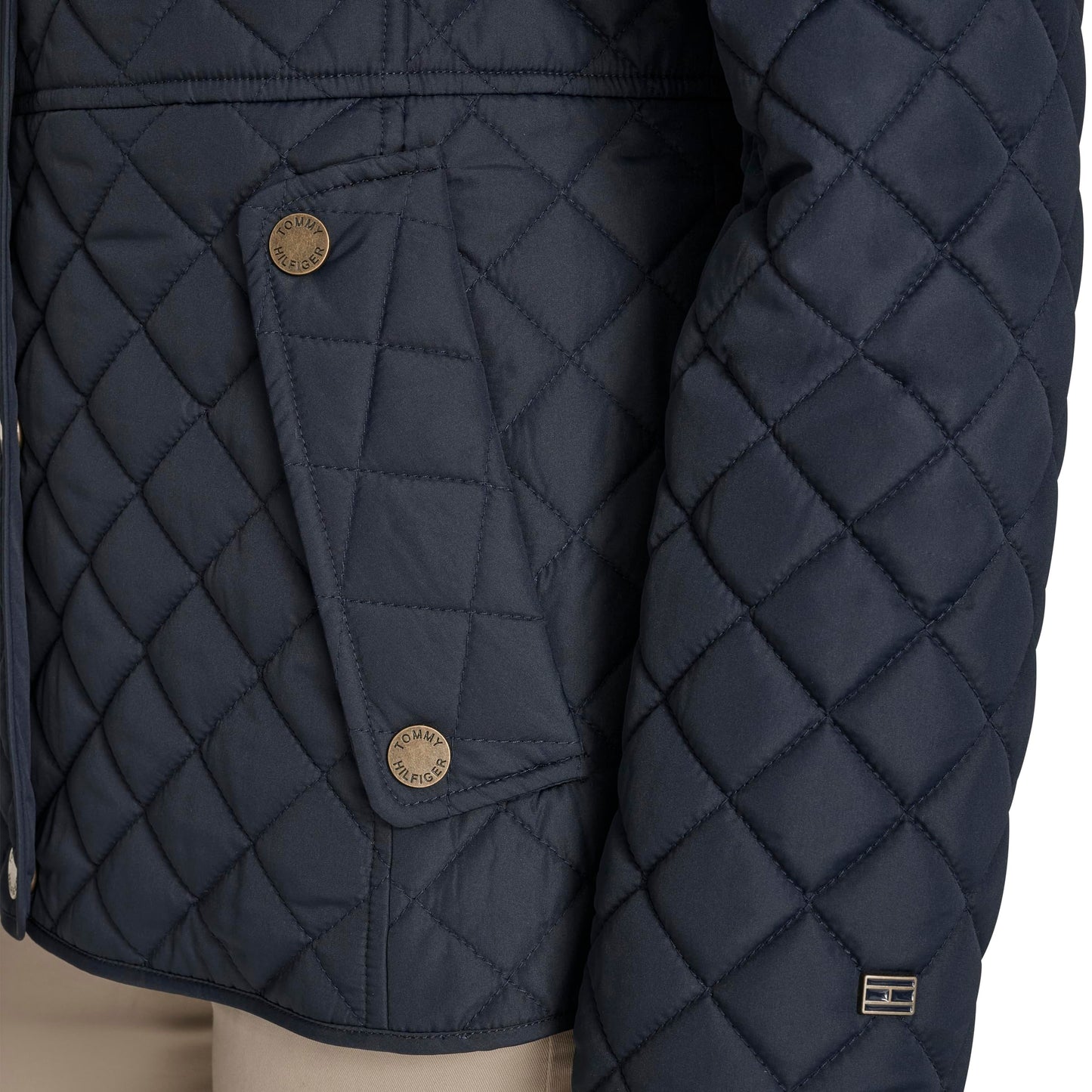 Tommy Hilfiger Women's Zip Up Long Sleeve Quilted Jacket