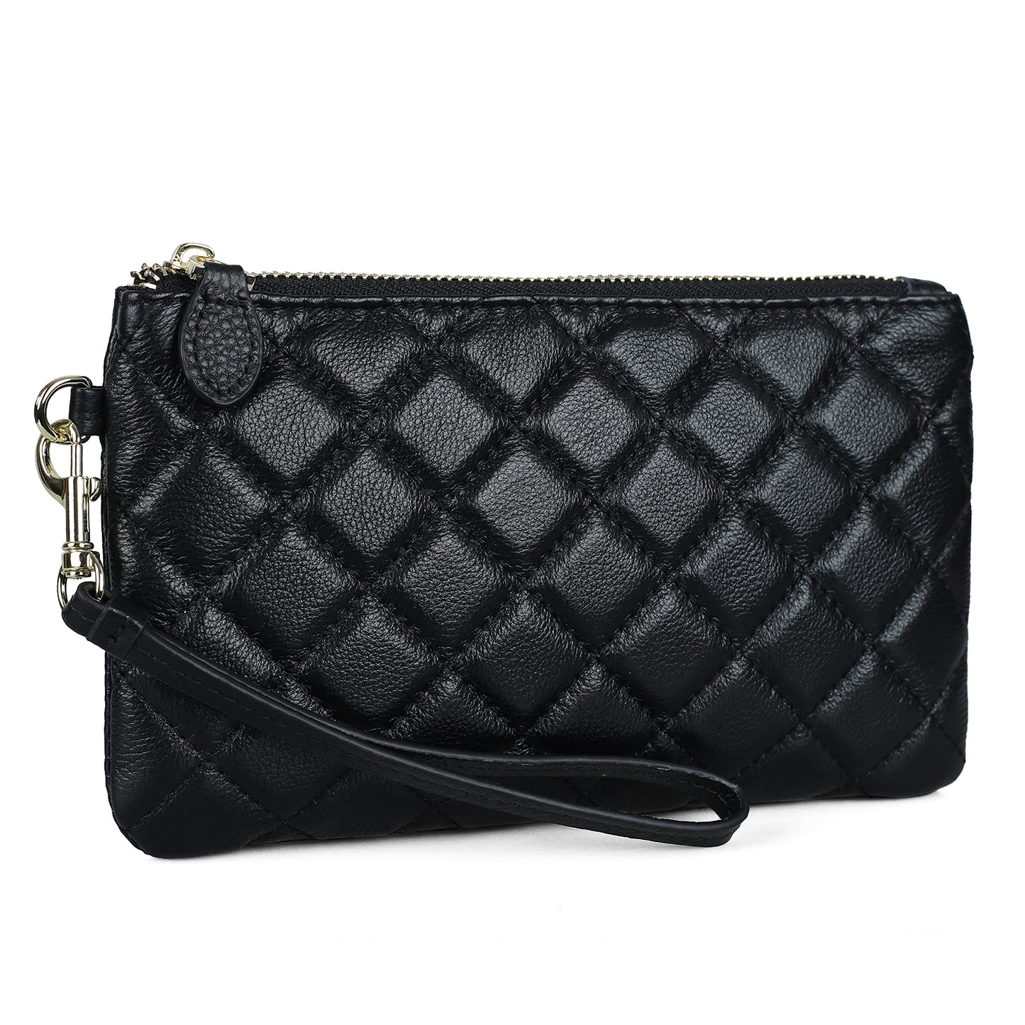 befen Genuine Leather Wristlet Clutch RFID Blocking Bag Cell Phone Wallet Purse Wristlet Wallet Purses and Handbags for Women