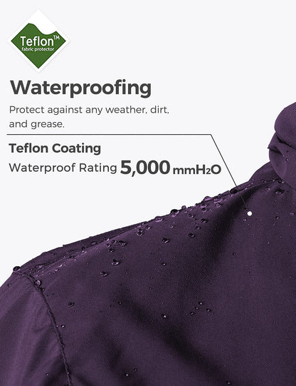 wantdo Women's 3 in 1 Waterproof Ski Jacket Windproof Winter Snow Coat Snowboarding Jackets Warm Raincoat