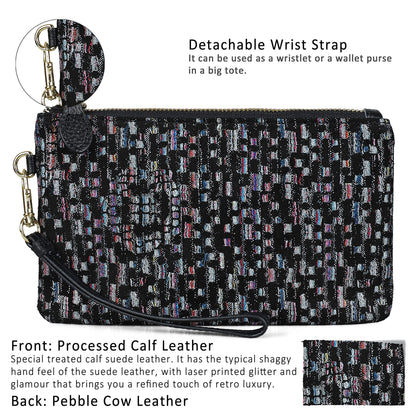befen Genuine Leather Wristlet Clutch RFID Blocking Bag Cell Phone Wallet Purse Wristlet Wallet Purses and Handbags for Women
